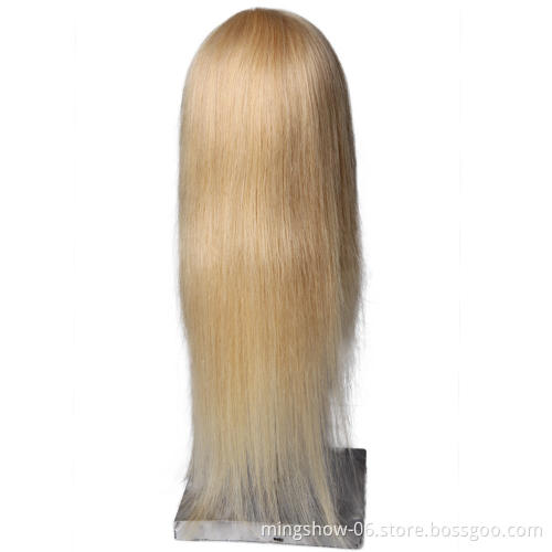 Realistic mannequin head with human hair for training, women hair mannequin head